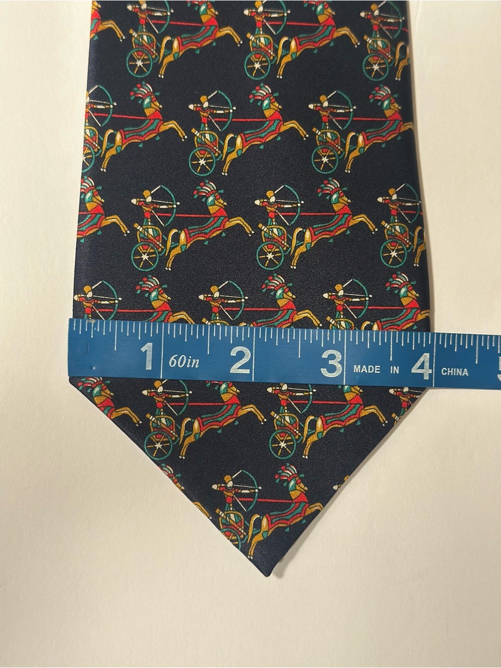 Vintage Neiman Marcus Designer Collections Silk Tie-Richel Equestrian - Picture 10 of 10
